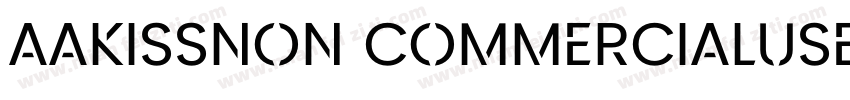 AaKISSNon CommercialUse字体转换